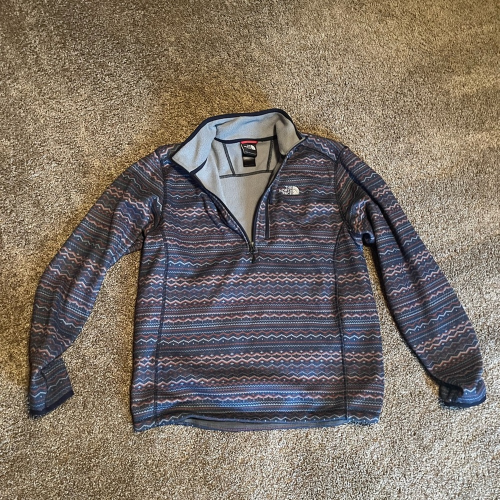 North Face 1/4 zip jacket